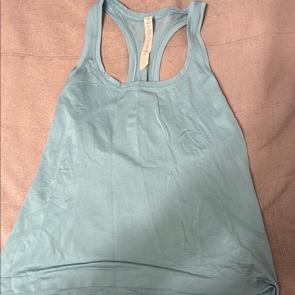 Lululemon swiftly race length Women's Light Blue Tank Top